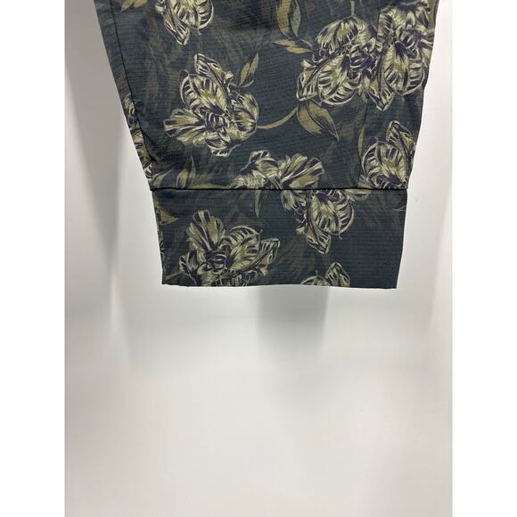 ATHLETA Trekkie North Printed Ripstop Jogger Olive Green Floral Sz 18 - Picture 5 of 10